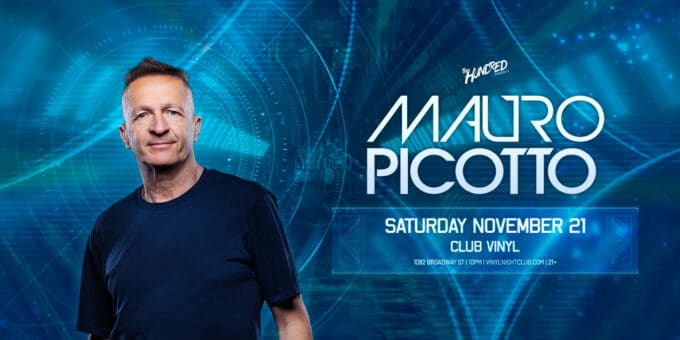 Mauro Picotto at Club Vinyl in Denver Event Flyer on 11/21